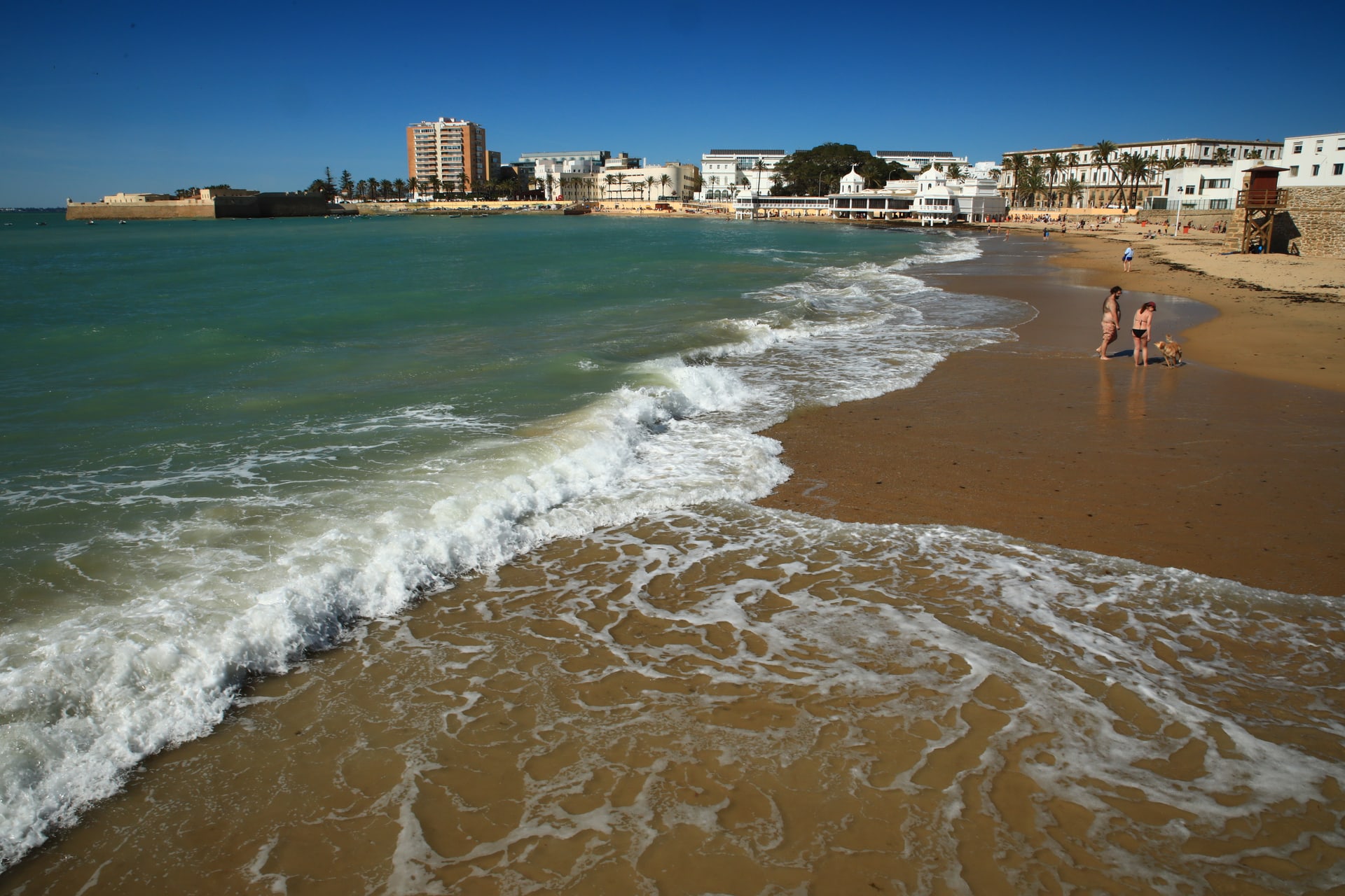 Playa de La Caleta, Cádiz, España