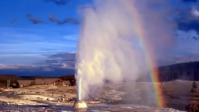 géiseres de Yellowstone en español