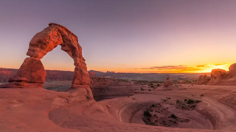 Delicate Arch al atardecer