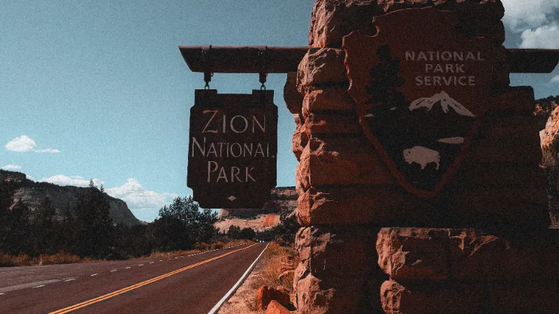 entrada a Zion National Park