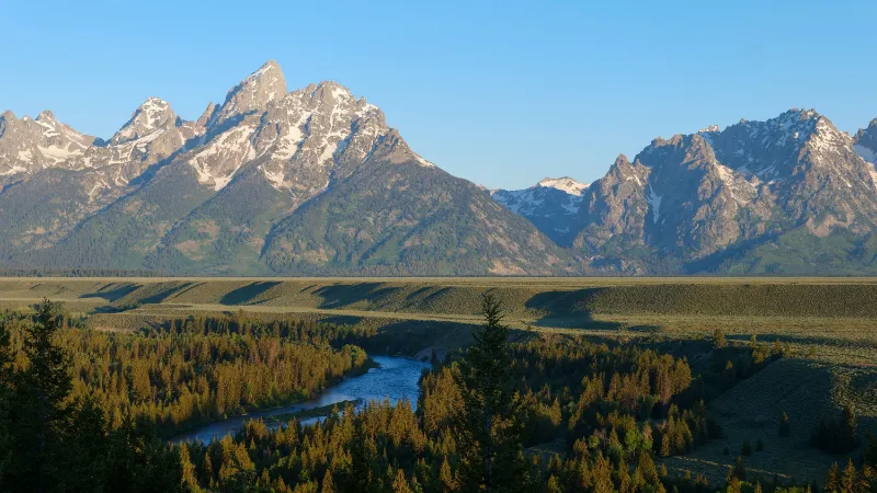 Cordón de los Grand Teton sobre el río Snake