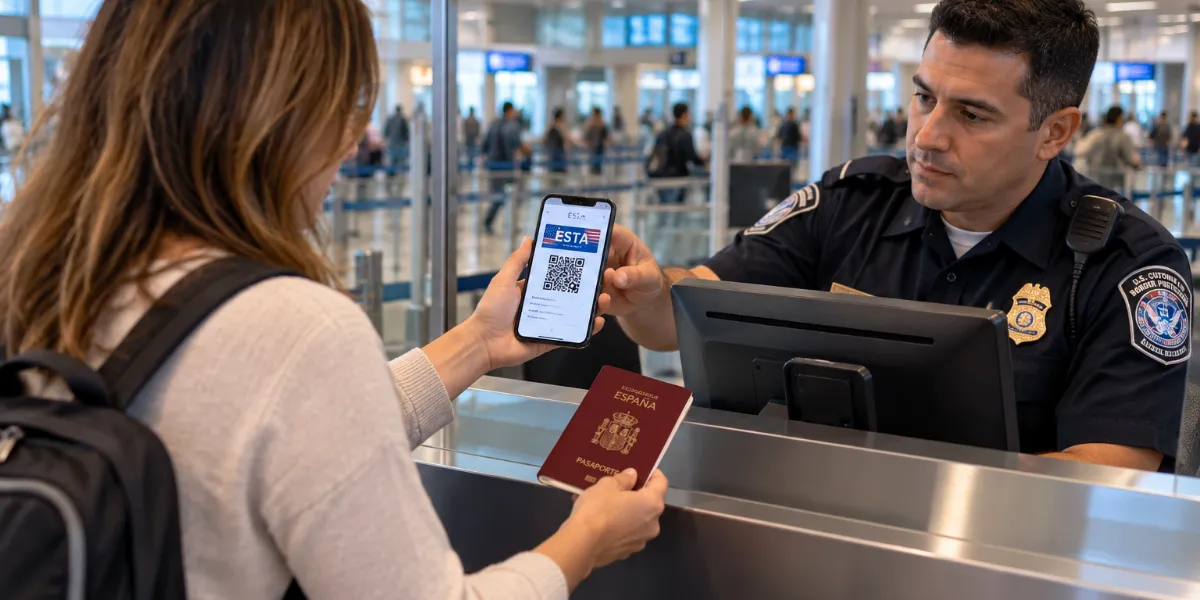 Mostrador de atención al cliente de una aerolínea en un aeropuerto