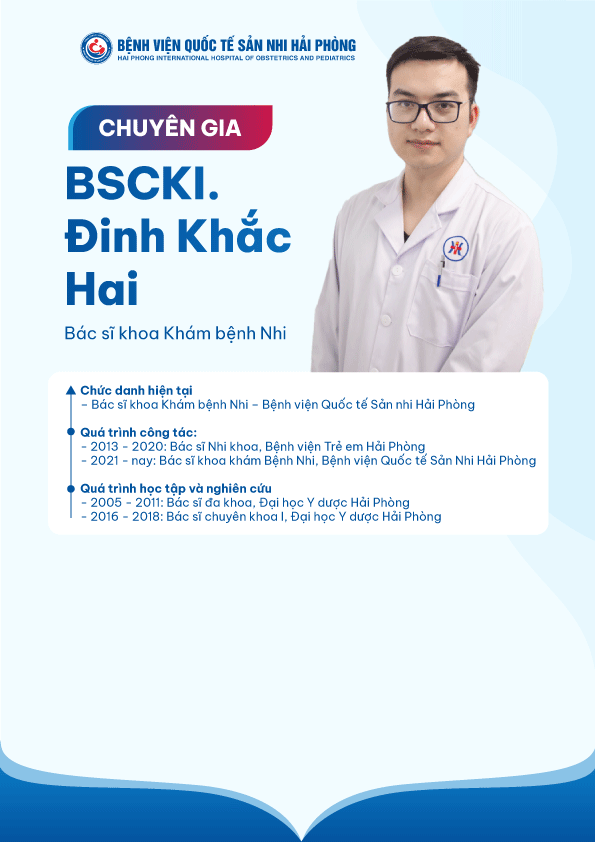 BSCKI ĐINH KHẮC HAI - Bệnh viện Quốc tế Sản Nhi Hải Phòng