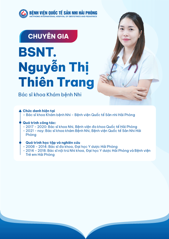 BSNT. Nguyễn Thị Thiên Trang - Bệnh viện Quốc tế Sản Nhi Hải Phòng