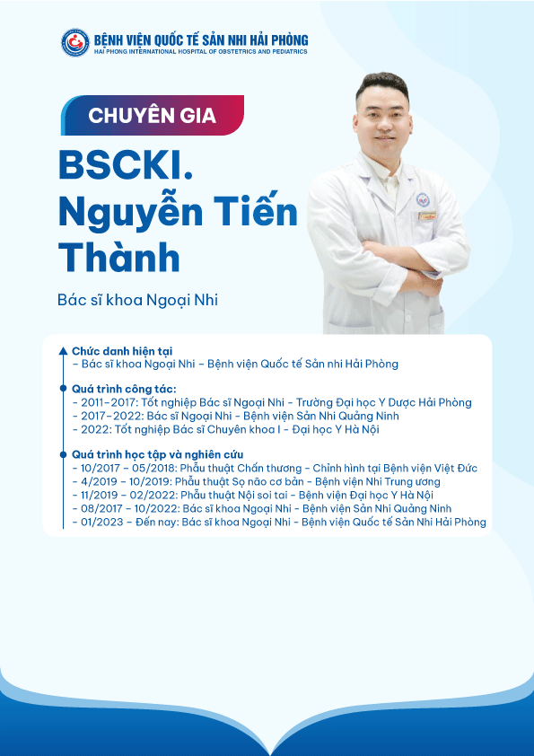 BSCKI Nguyễn Tiến Thành - Bệnh viện Quốc tế Sản Nhi Hải Phòng