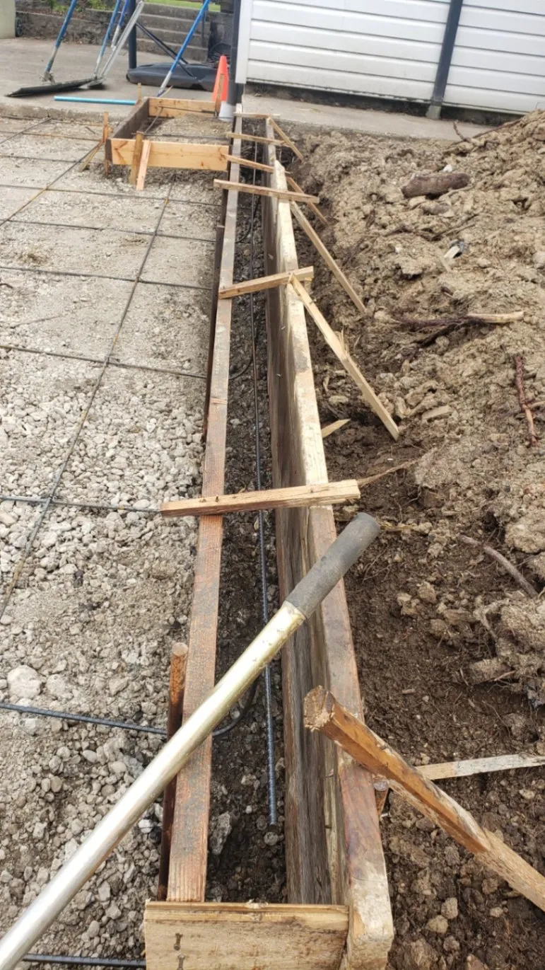 Foundation excavation
