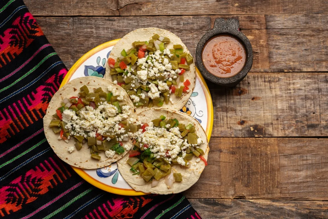 Taco de Nopal (Cactus)