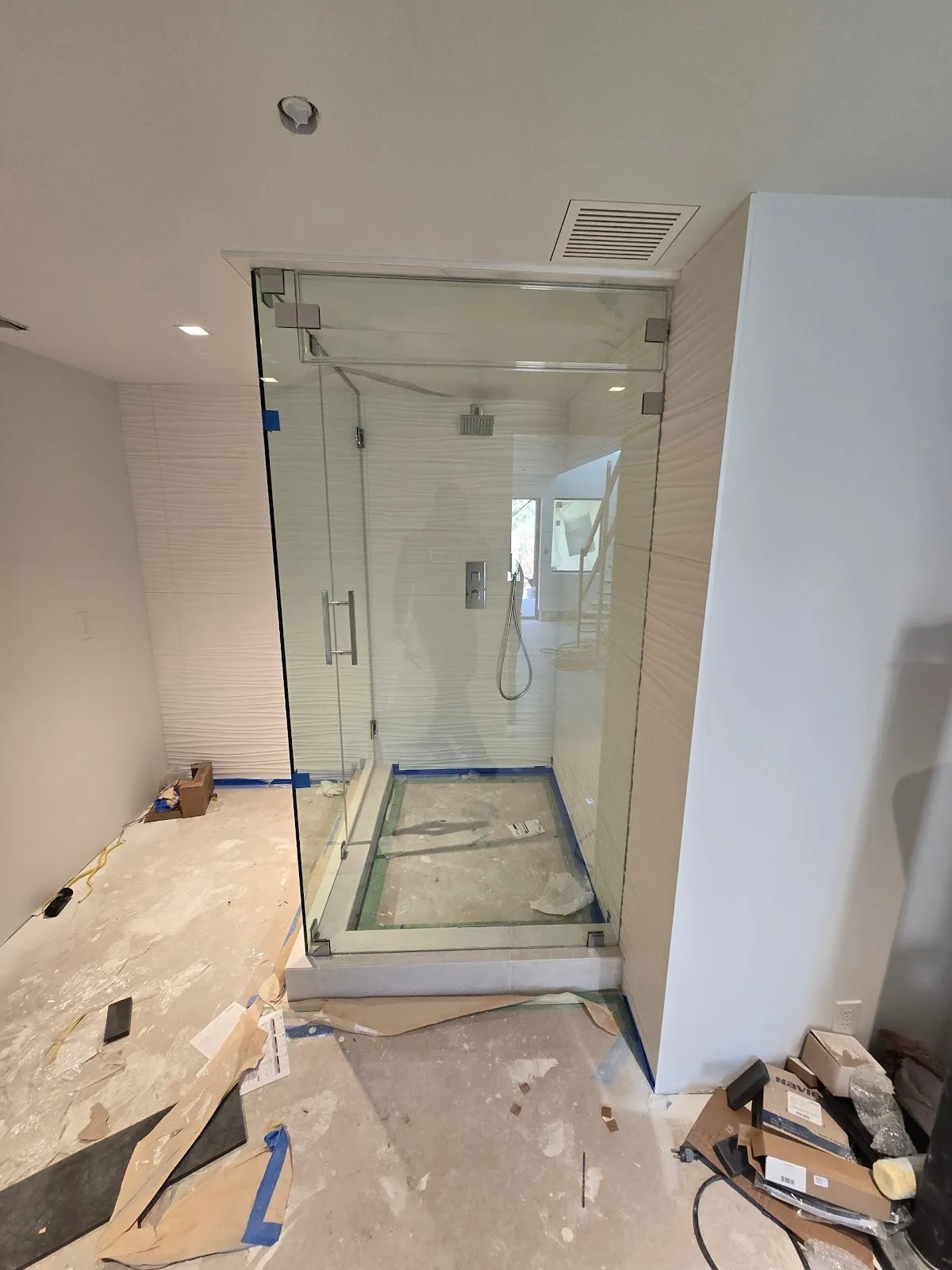 Custom Glass Shower Doors 90-Degree