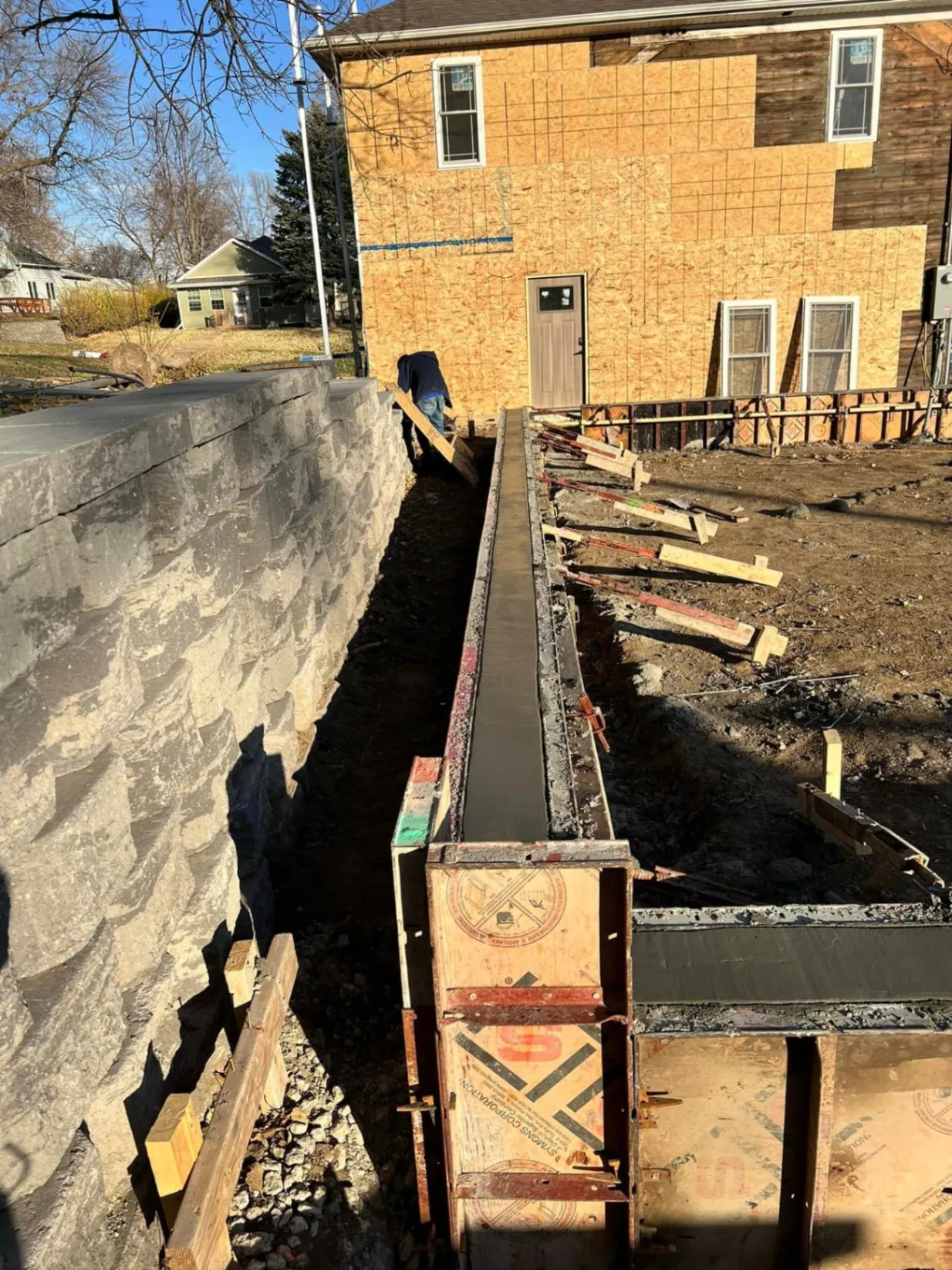 Retaining Wall Construction