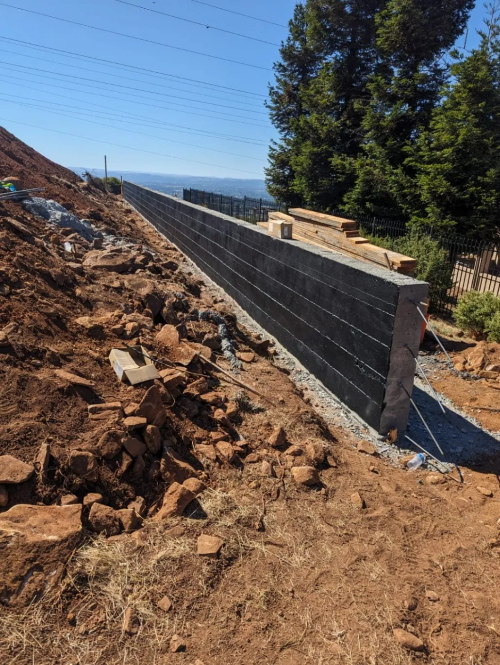 Retaining Walls and Sidewalks