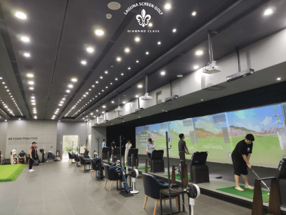 Không gian sân golf 3D tại LSG Diamond Class 