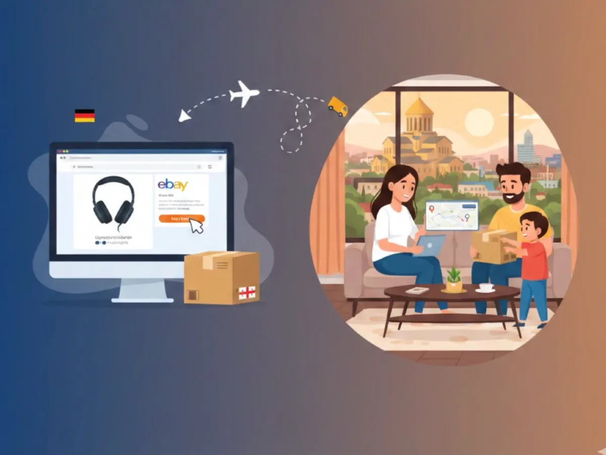 Wie bestelle ich ein Paket bei eBay in Deutschland und erhalte es in Georgien? – Eine einfache Anleitung von Bazaruka