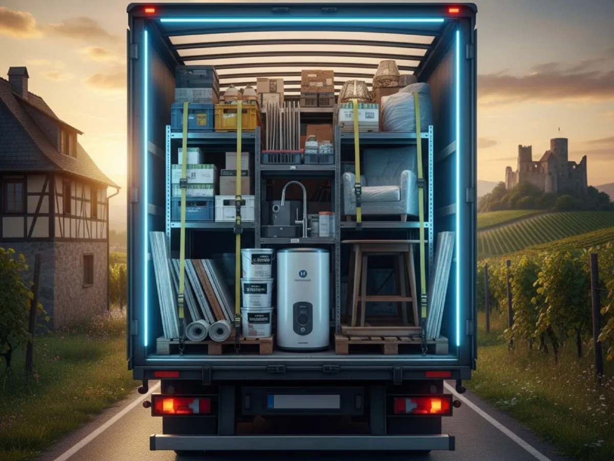 სამშენებლო მასალები და ავეჯი: პრემიუმ ხარისხის ტრანსპორტირება ევროპიდან