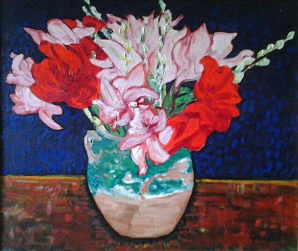 Red and Pink Lillies