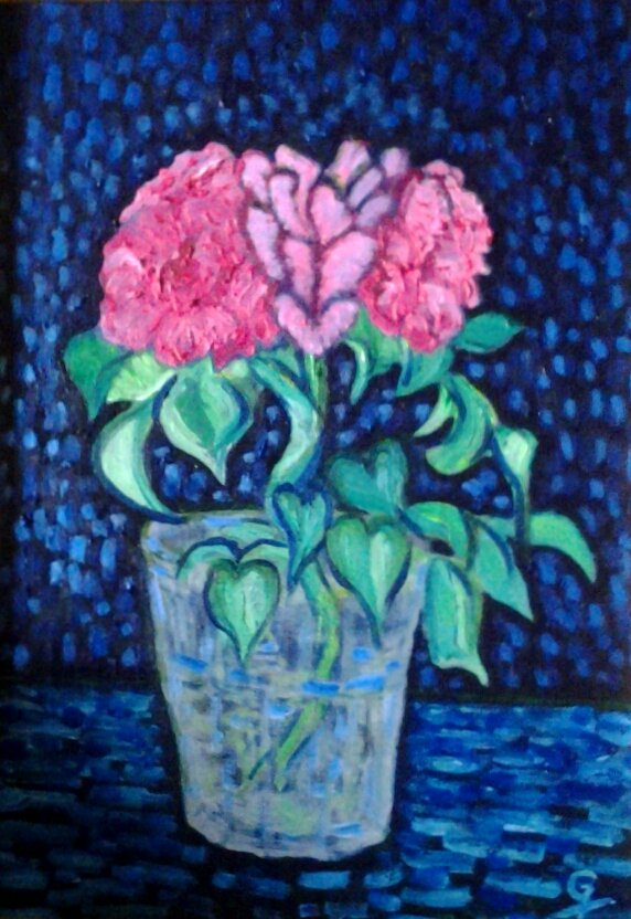 Wild Roses in a Glass