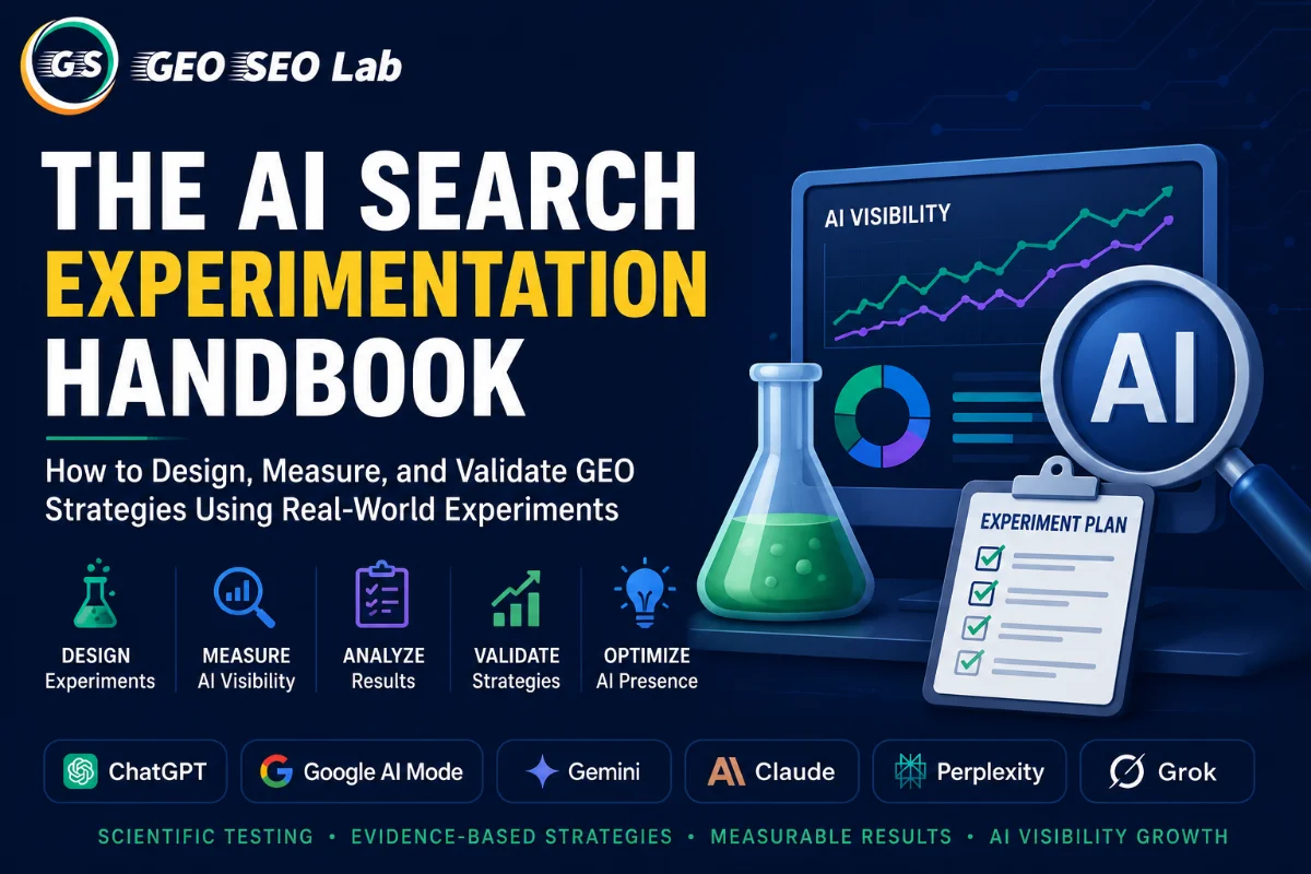 The AI Search Experimentation Handbook: How to Design, Measure, and Validate GEO Strategies Using Real-World Experiments
