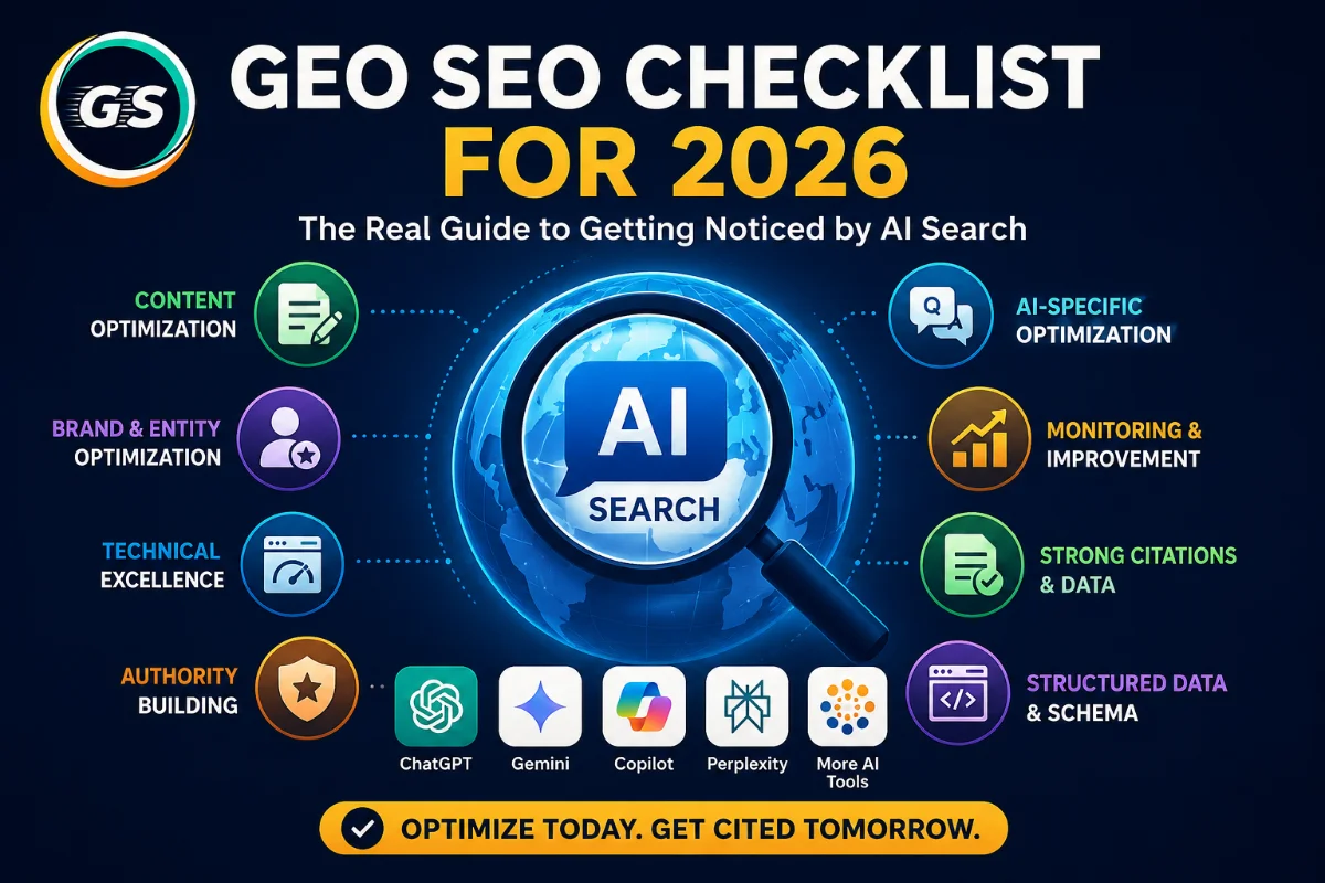 GEO SEO Checklist for 2026: The Real Guide to Getting Noticed by AI Search