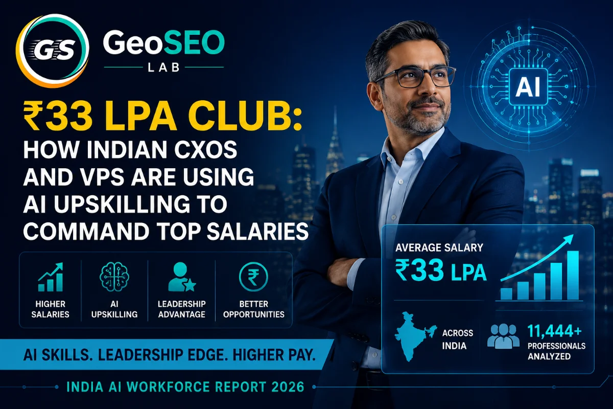 AI Upskilling Helps Indian CXOs and VPs Reach ₹33 LPA Salaries