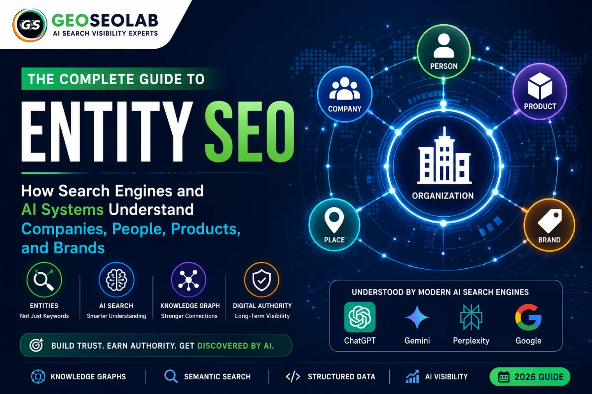 The Complete Guide to Entity SEO: How Search Engines and AI Systems Understand Companies, People, Products, and Brands