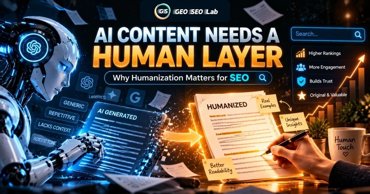 Why Does AI-Generated Content Need Humanization for SEO?