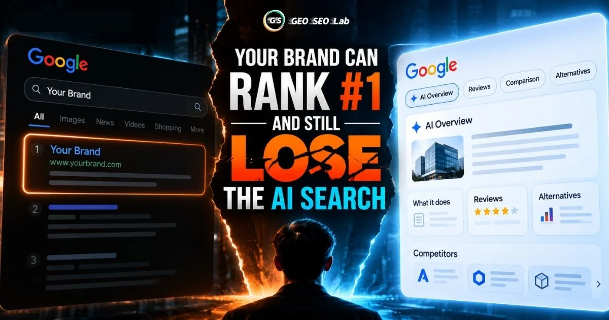 Your Brand Can Rank #1 and Still Lose the AI Search