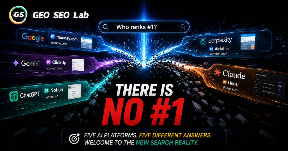 There Is No Number One Position in AI Search