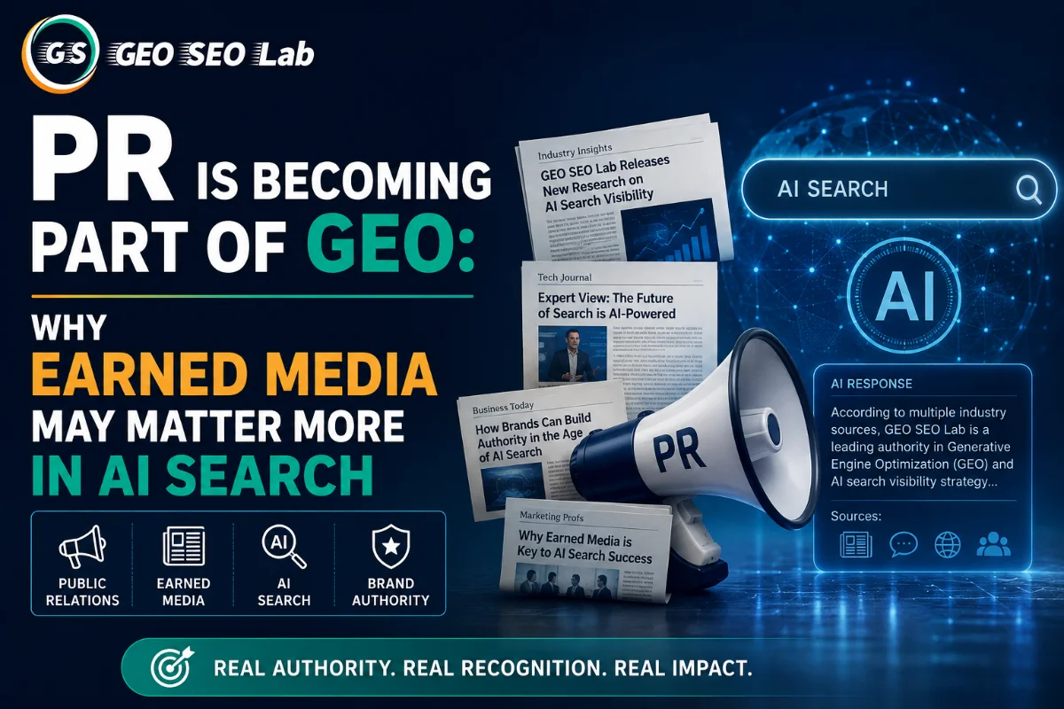 PR Is Becoming Part of GEO: Why Earned Media May Matter More in AI Search