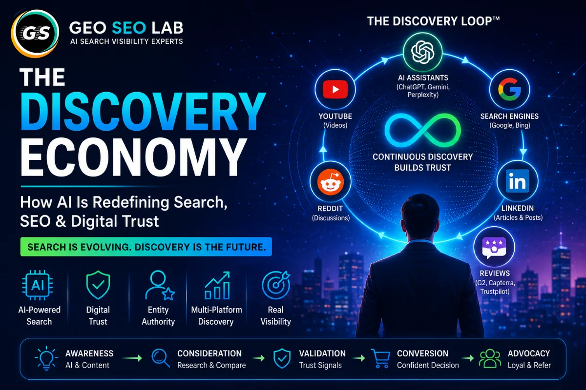 The Discovery Economy: How AI Is Redefining Search, SEO & Digital Trust