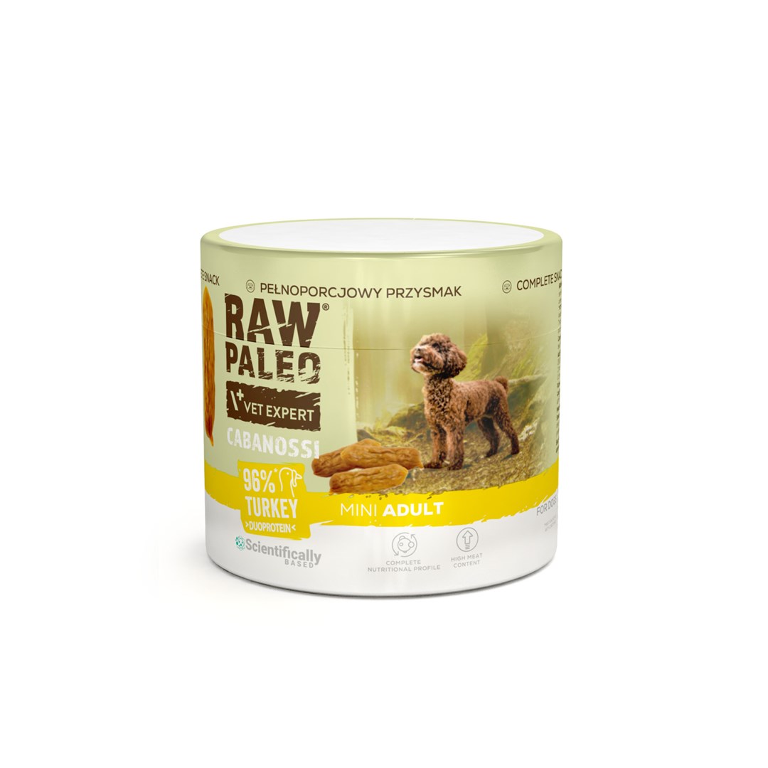 VetExpert Raw Paleo Cabanossi turkey mini 100g