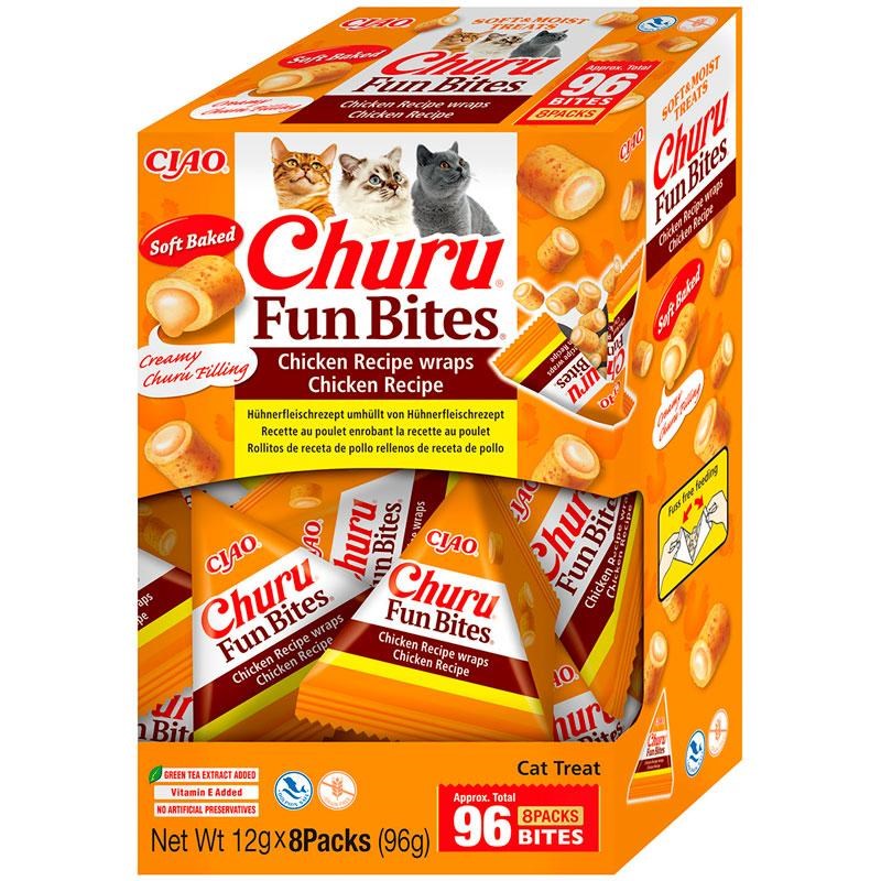 INABA CAT FUN BITES CHICKEN RECPIE przysmak dla kota 8x12g (96g)