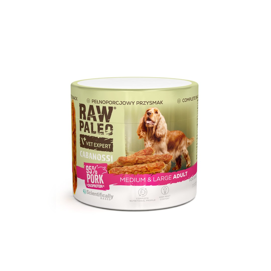 VetExpert Raw Paleo Cabanossi pork medium large 100g