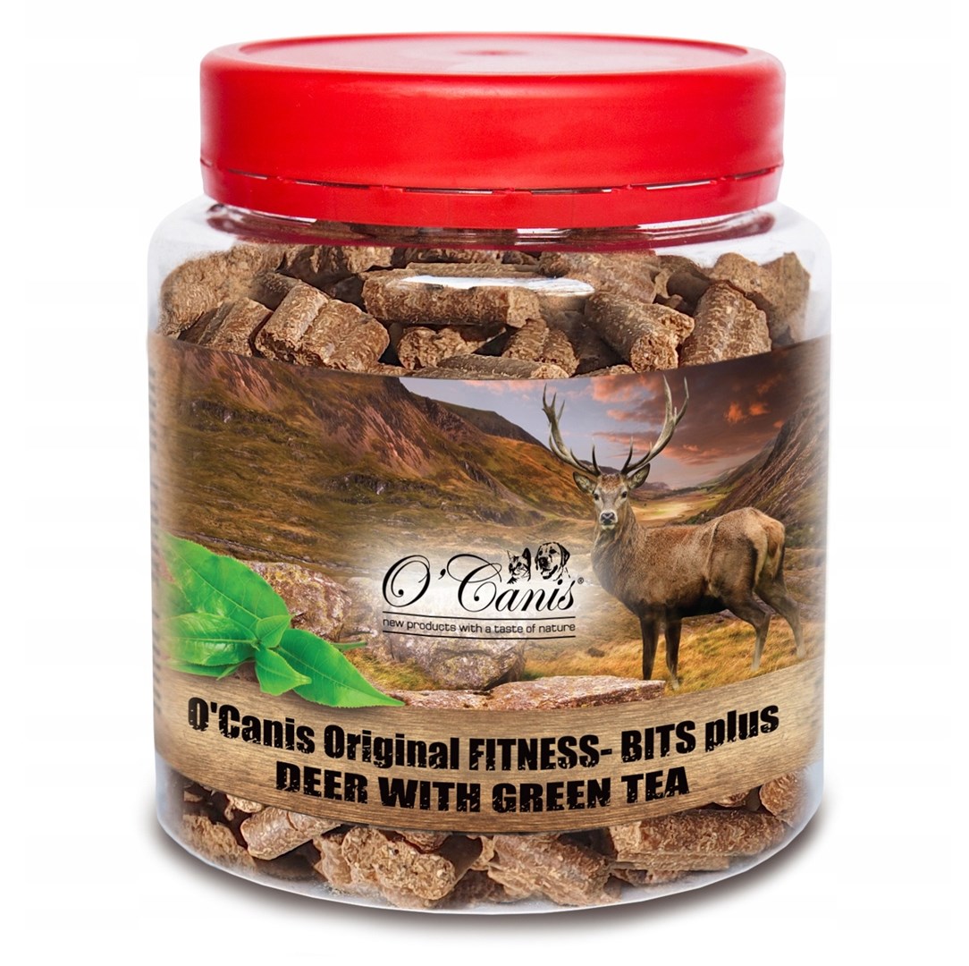 O'Canis Przysmak trenerski jeleń ziel.herbata 400g