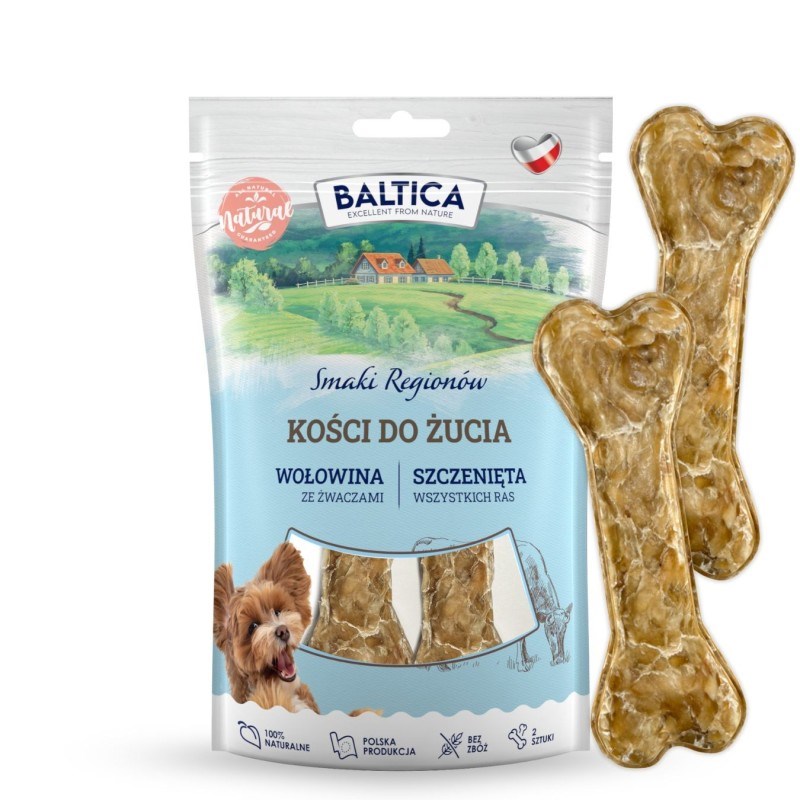 BALTICA PRZYSMAKI REGIONÓW Kości dla szczeniąt wołowa   2szt
