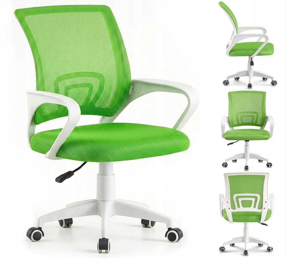 Zielony Fotel biurowy Obrotowy ergonomiczny, młodzieżowe krzesło NFX007