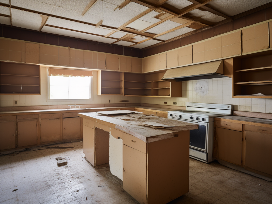 Rénovation cuisine basique vers style industriel