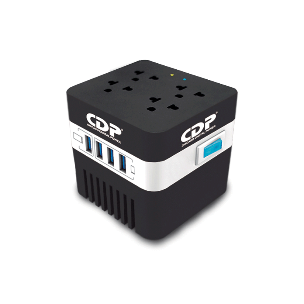 REGULADOR PARA PC CDP RU-AVR604 AVR604 600VA/300W 120VAC 4 TOMAS