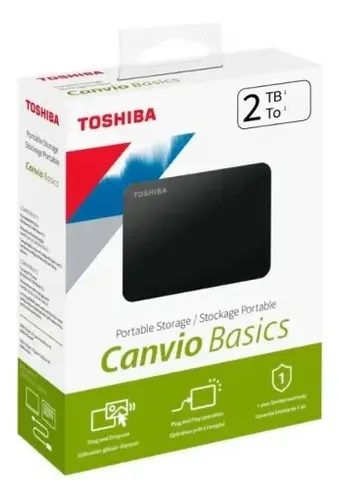 DISCO DURO TOSHIBA CANVIO EXTERNO 2TB USB 3.0