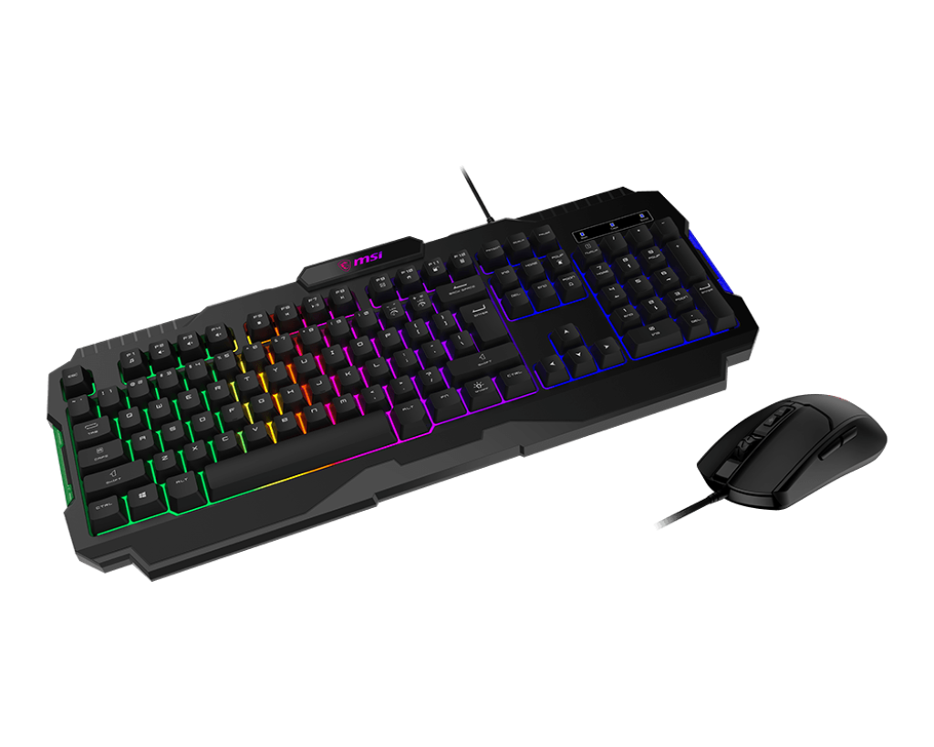 COMBO TECLADO MOUSE MSI GAMING FORGE GK100 USB/ RGB/ NEGRO - S11-04US20L-HH9
