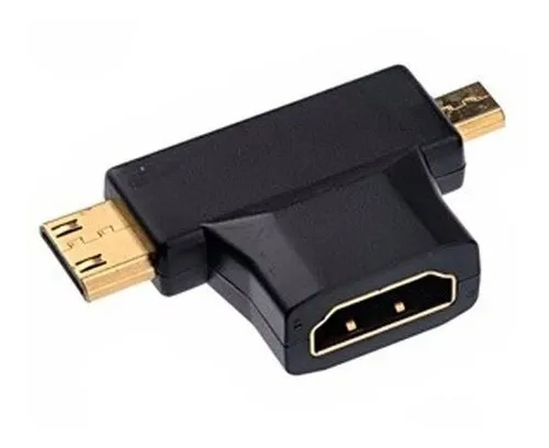 ADAPTADOR HDMI A MINI HDMI Y MICRO HDMI
