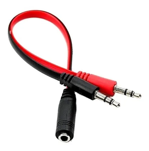ADAPTADOR PS4 HEMBRA - AUDIFONO MICROFONO - 2 MACHOS