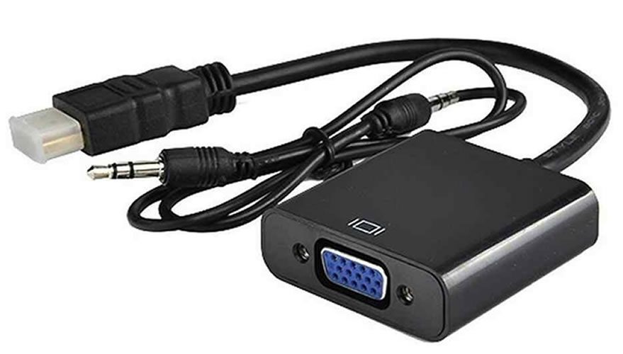 ADAPTADOR HDMI A VGA CON AUDIO