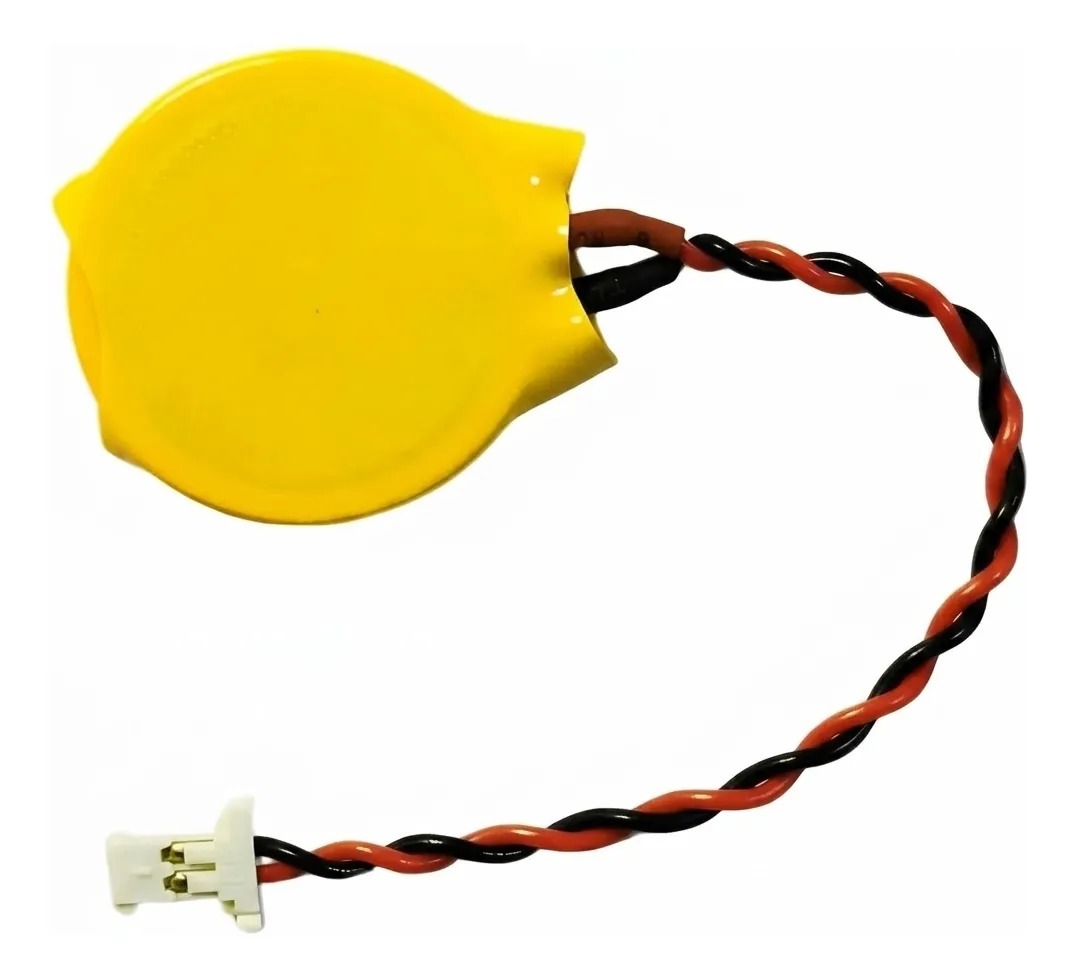 BATERIA PARA BIOS LAPTOP CR2032 CONECTOR BLANCO 2 PIN (MOLEX 511146)