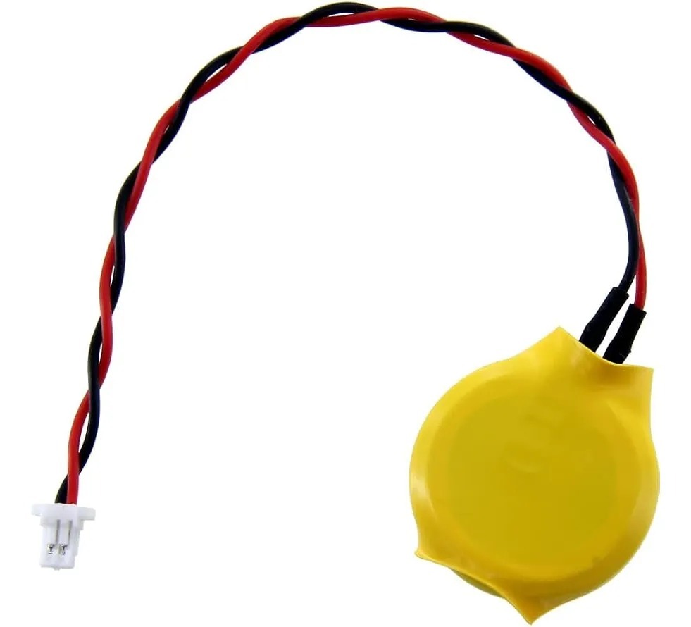 BATERIA PARA BIOS LAPTOP CR2016 CONECTOR BLANCO 2 PIN (SHR-02VRP) REVERSED POLARITY