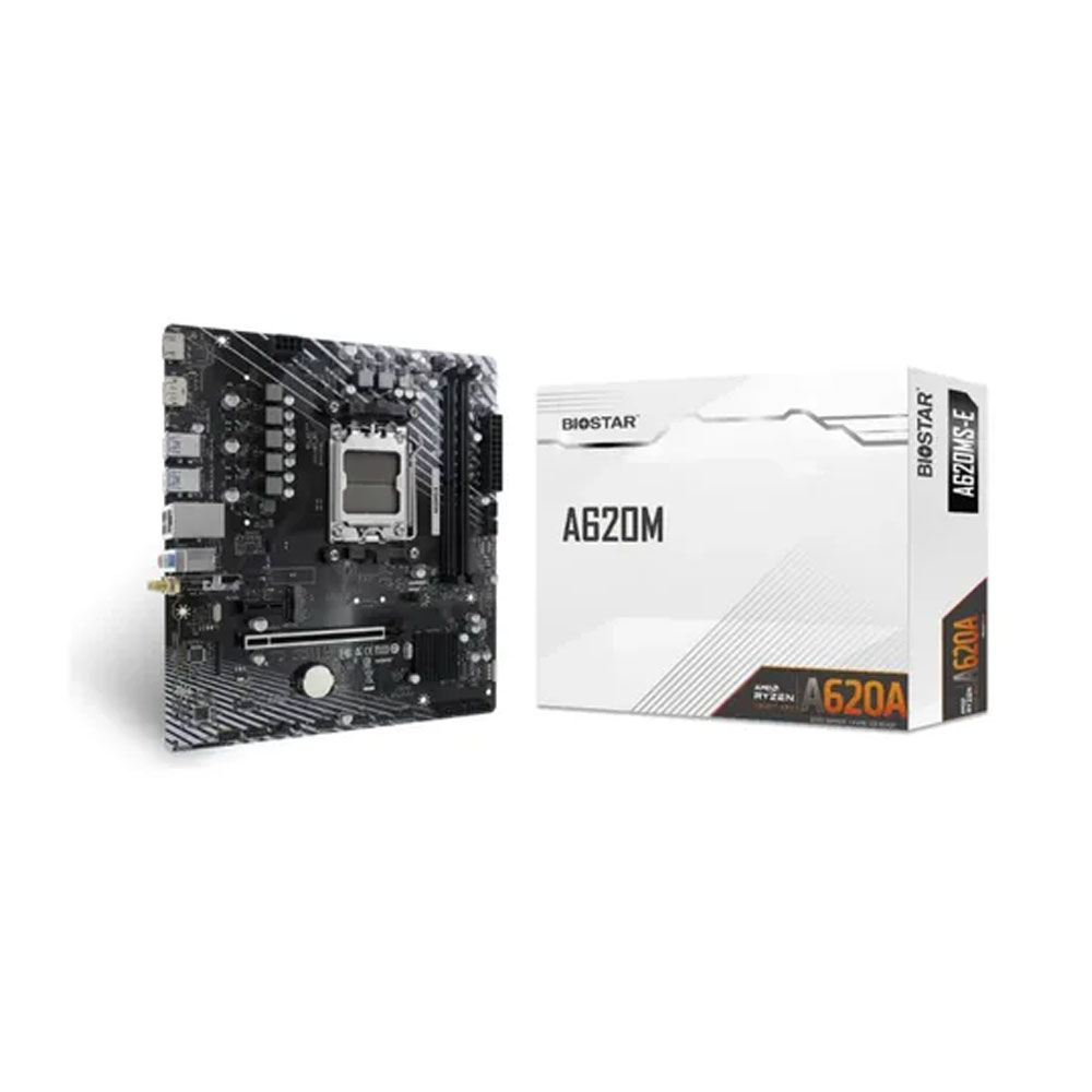 TARJETA MADRE BIOSTAR A620MS-E WIFI SERIE7000 - 9000 DDR5 HDMI 4K