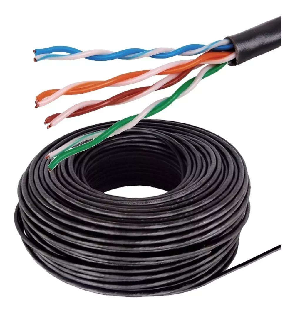 CABLE UTP CAT5E EXTERIOR BOBINA AMARILLA POR METRO