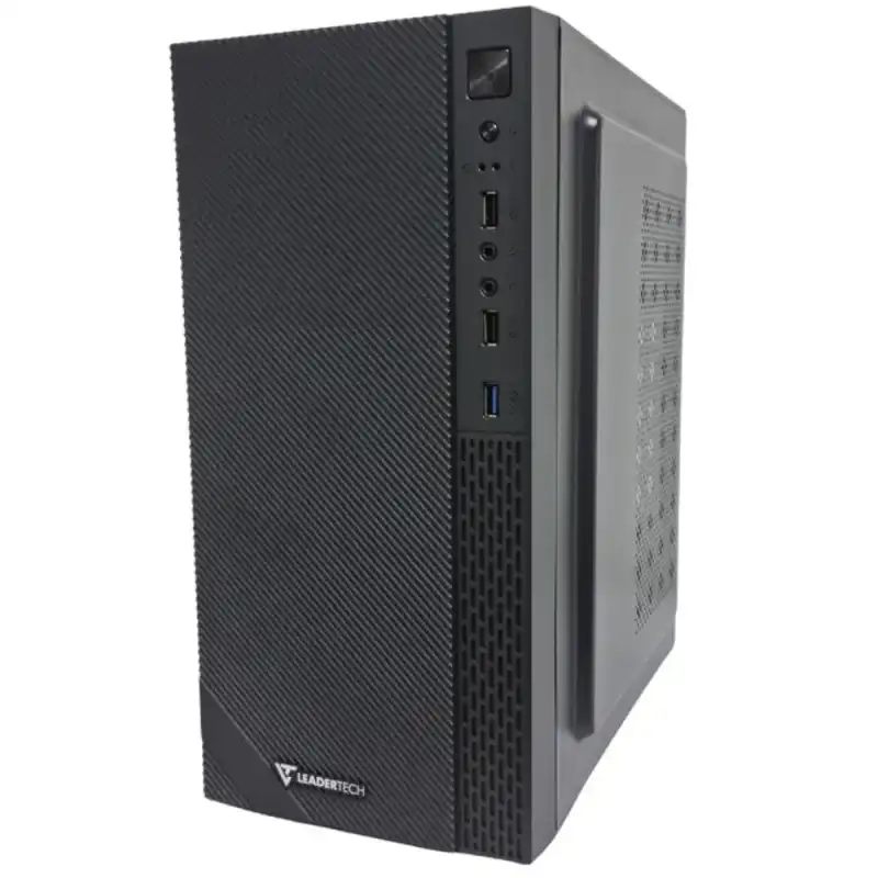 CASE LEADERTECH MID ATX X30 INCLUYE VENTILADOR 80MM CON FUENTE 600W