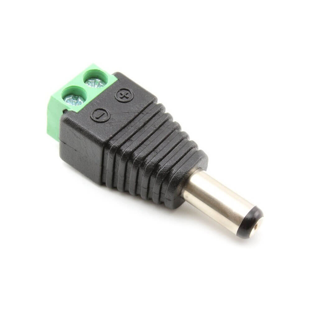 CONECTOR DE CORRIENTE PARA CAMARA MACHO