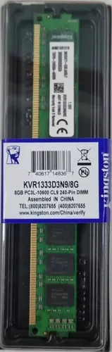 MEMORIA RAM DDR3L 8GB 1333/10600 KINGSTON PC KINGSTON