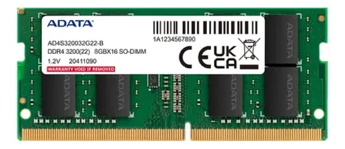 MEMORIA RAM DDR4 8GB 3200MHZ / 2666MHZ / 2400MHZ LAPTOP - ADATA/MICRON/SAMSUNG OEM