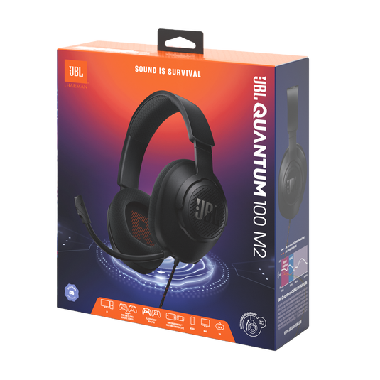 AUDIFONO - MICROFONO JBL GAMING QUANTUM 100 M2 3.5MM MULTIPLATAFORMA - NEGRO